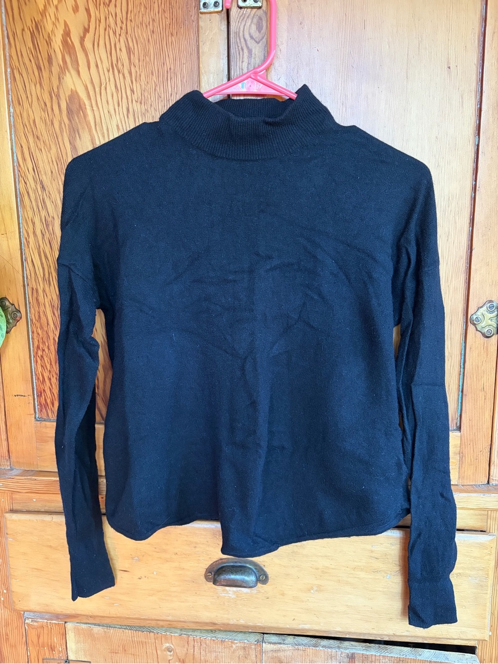 Madewell Black Mock Neck Sweater